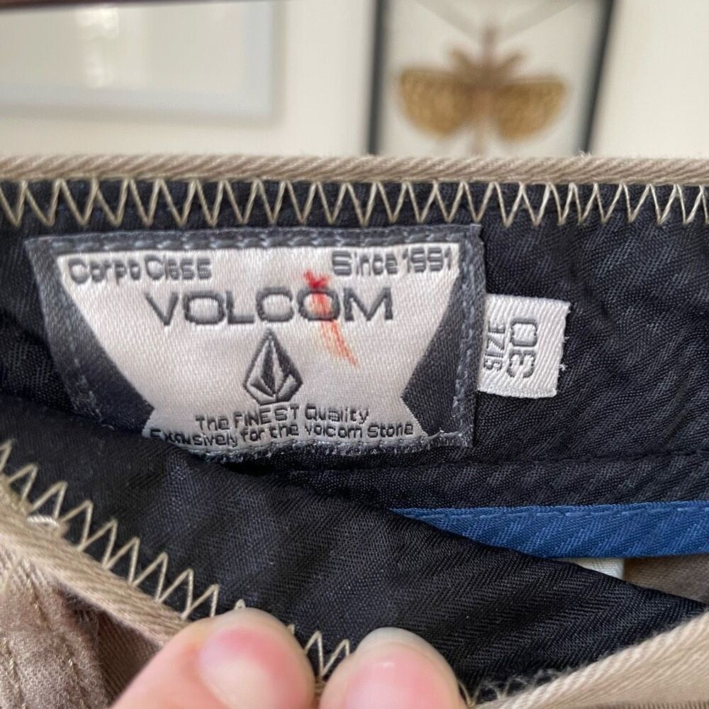 Volcom Taupe Tan Twill Shorts 30 x 9.5 - Picture 6 of 6